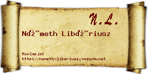 Németh Libériusz névjegykártya